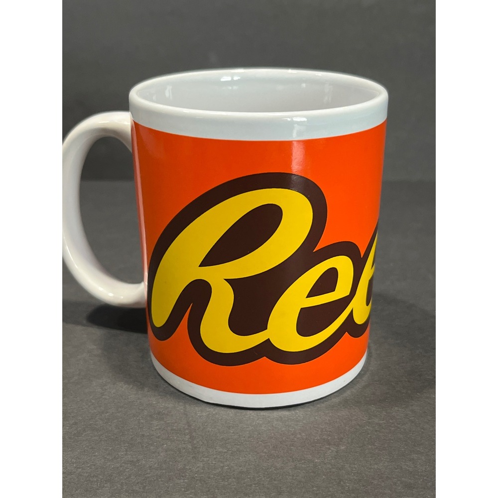 Reese's Peanut Butter Cups Coffee Mug Galerie Orange Ceramic Candy Logo 33253